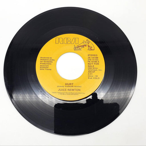 Juice Newton Hurt Single Record RCA 1985 JK-14199 PROMO Pop Country 1