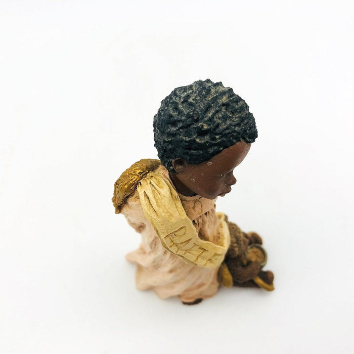 All Gods Children Figurine Mariah 1994 African American Angel Girl Patience COA 6