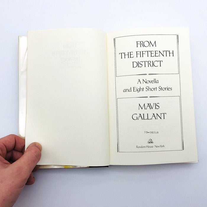 From The Fifteenth District Hardcover Mavis Gallant 1979 1st Edition Ex Library 7