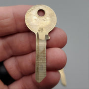 5x Yale RN12 1/2 Key Blanks JB Keyway Nickel Silver 6 Pin NOS 2