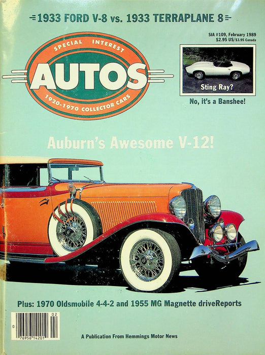 Special Interest Autos 1920-1970 Collector Cars Magazine February 1989 Auburn