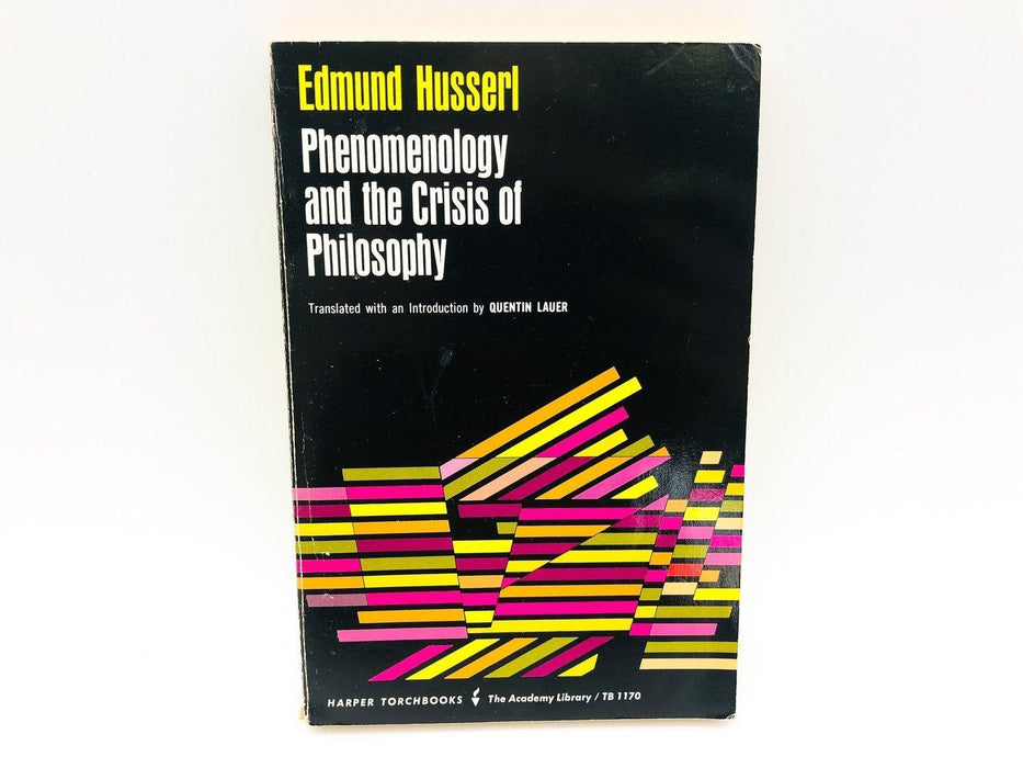 Phenomenology And The Crisis Of Philosophy Paperback Edmund Husserl 1965 1st Ed 1