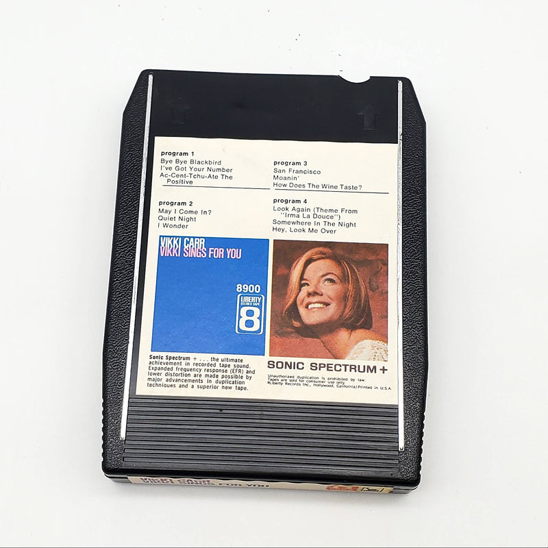 Vikki Carr Vikki Sings For You 8-Track Tape Album Liberty 1973 8900 Scarce