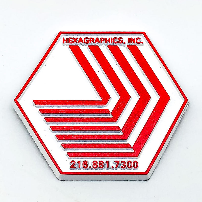 Vintage Refrigerator Magnet Hexagraphics Inc Design Art Deco Cleveland Ohio