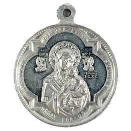 Catholic Charm Pendent St Gerard Majella & Our Lady of Perpetual Succor 1.25" 2