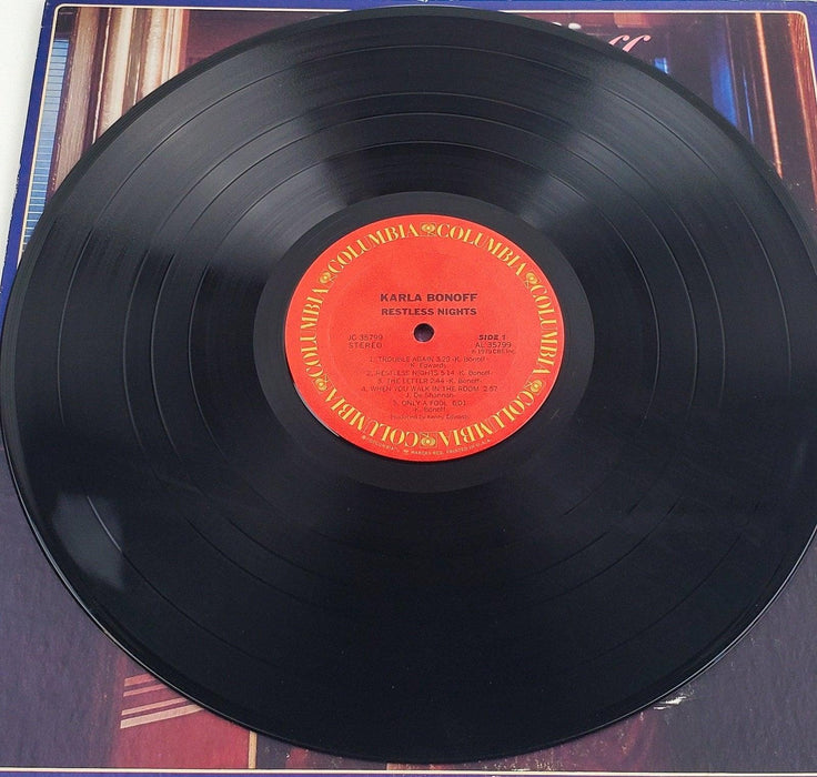 Karla Bonoff Restless Nights Record 33 RPM LP JC 35799 Columbia 1979 3