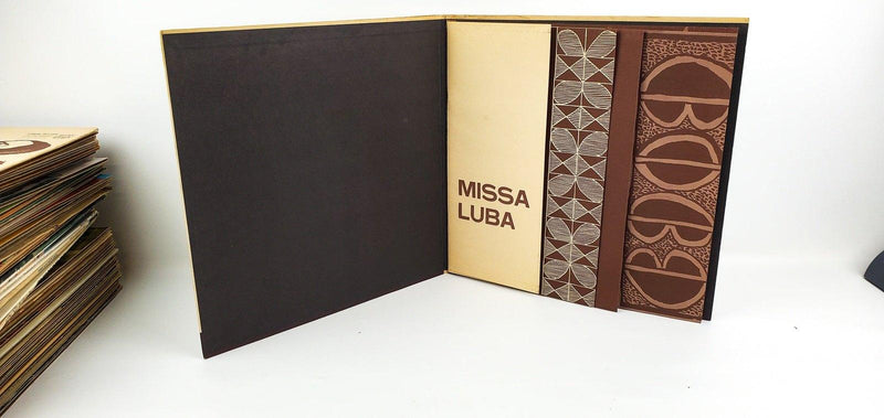 Les Troubadours Du Roi Baudouin Missa Luba Record 33 LP Philips 1963 Gatefold 3