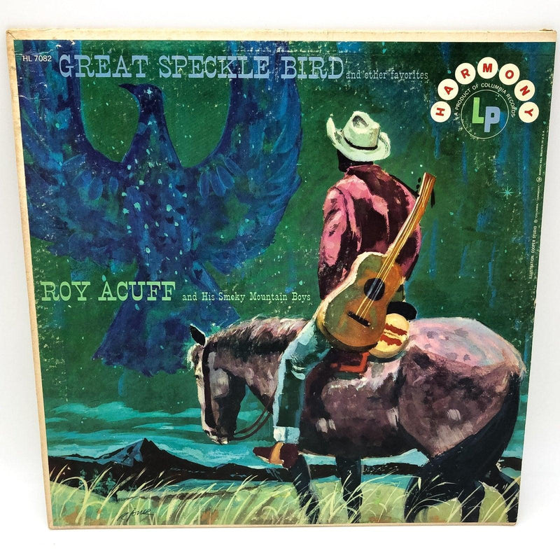 Roy Acuff Great Speckle Bird Record 33 RPM LP HL 7082 Harmony Records 1958 1