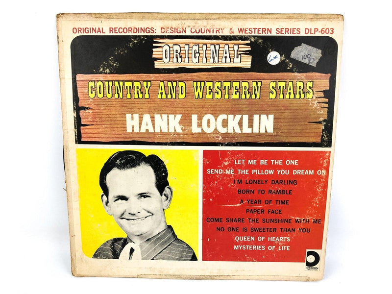 Hank Locklin Country and Western Stars Record 33 RPM DLP-603 Design Records 1965 2