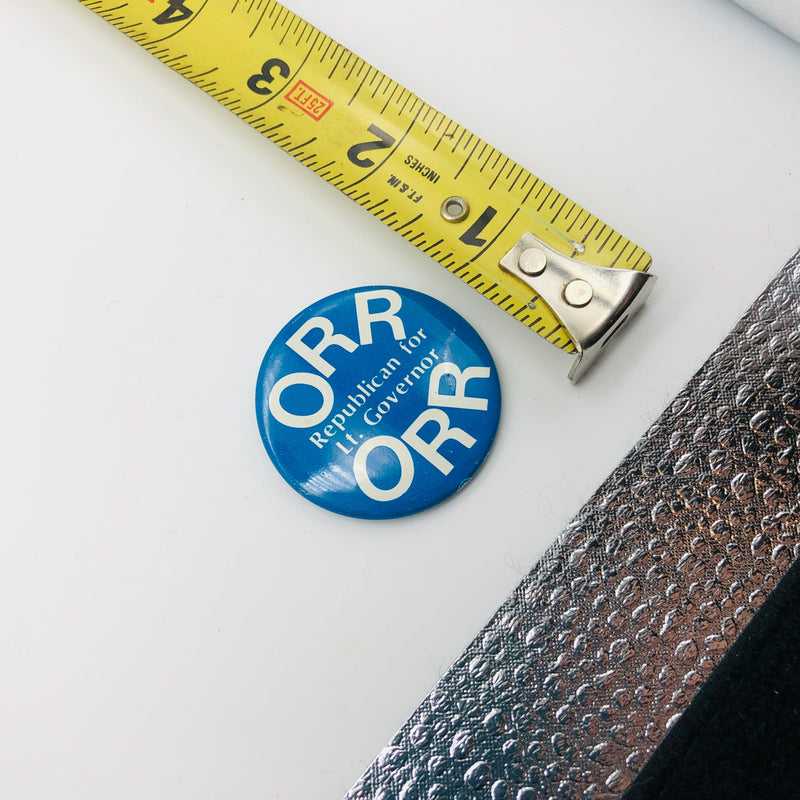 Vintage Robert D Orr Button 2" Indiana Republican Lieutenant Governor Campaign