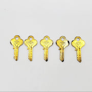 5x Eagle Lock Co 11945BS Key Blanks Brass USA Made Vintage Tarnished NOS 3