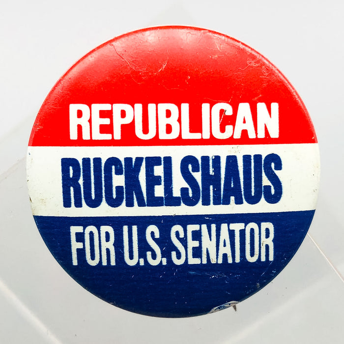 Republican Ruckelshaus For U.S. Senator Button Pin 1.25" Political Campaign 1