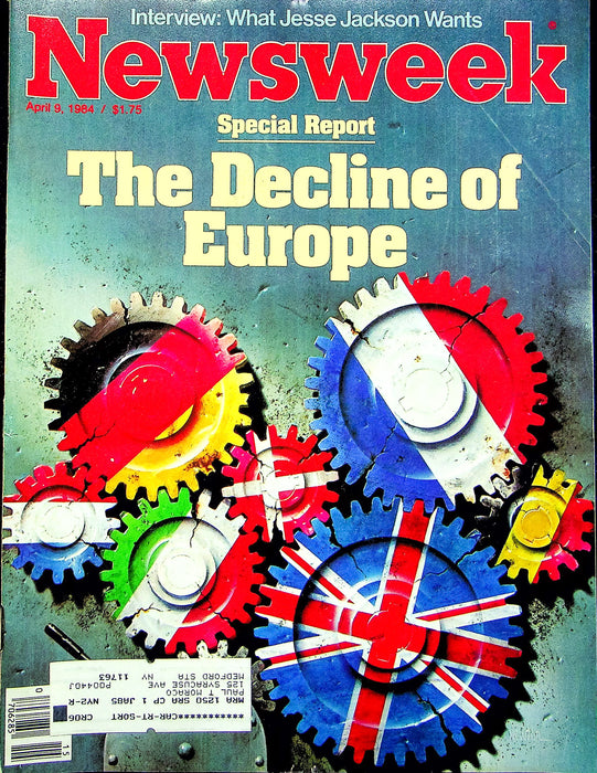 Newsweek Magazine April 9 1984 Europe Declines Economic Woes Parris Fashion Show