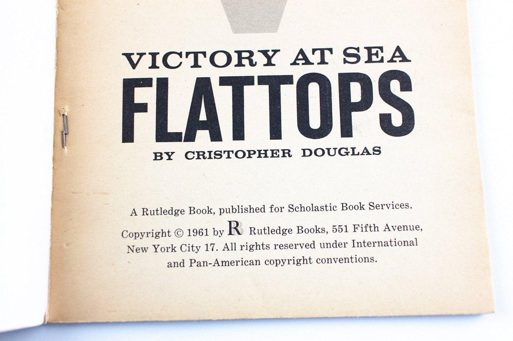 Victory at Sea Flattops: Cristopher Douglas 1961 Paperback - Illustrated WW2 5