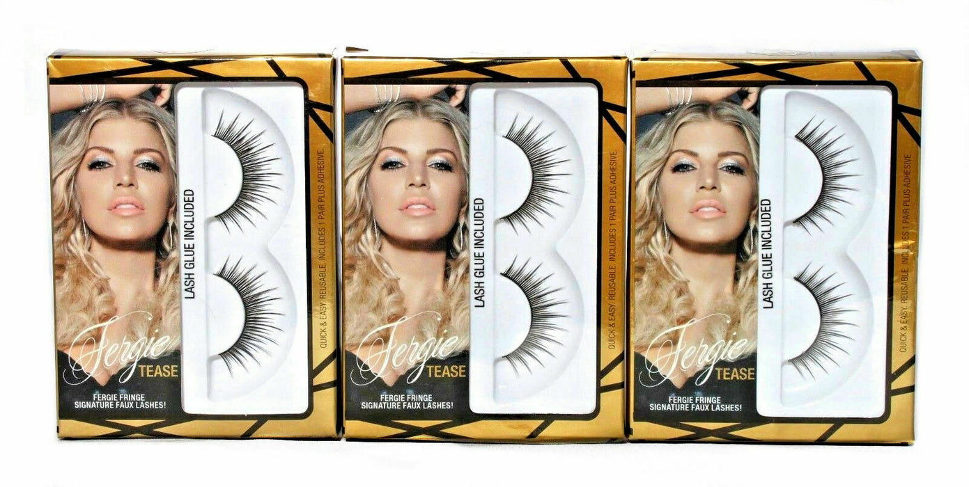 Wet n Wild Fergie Fringe Signature Faux Eye Lashes TEASE (3 Tease Sets)