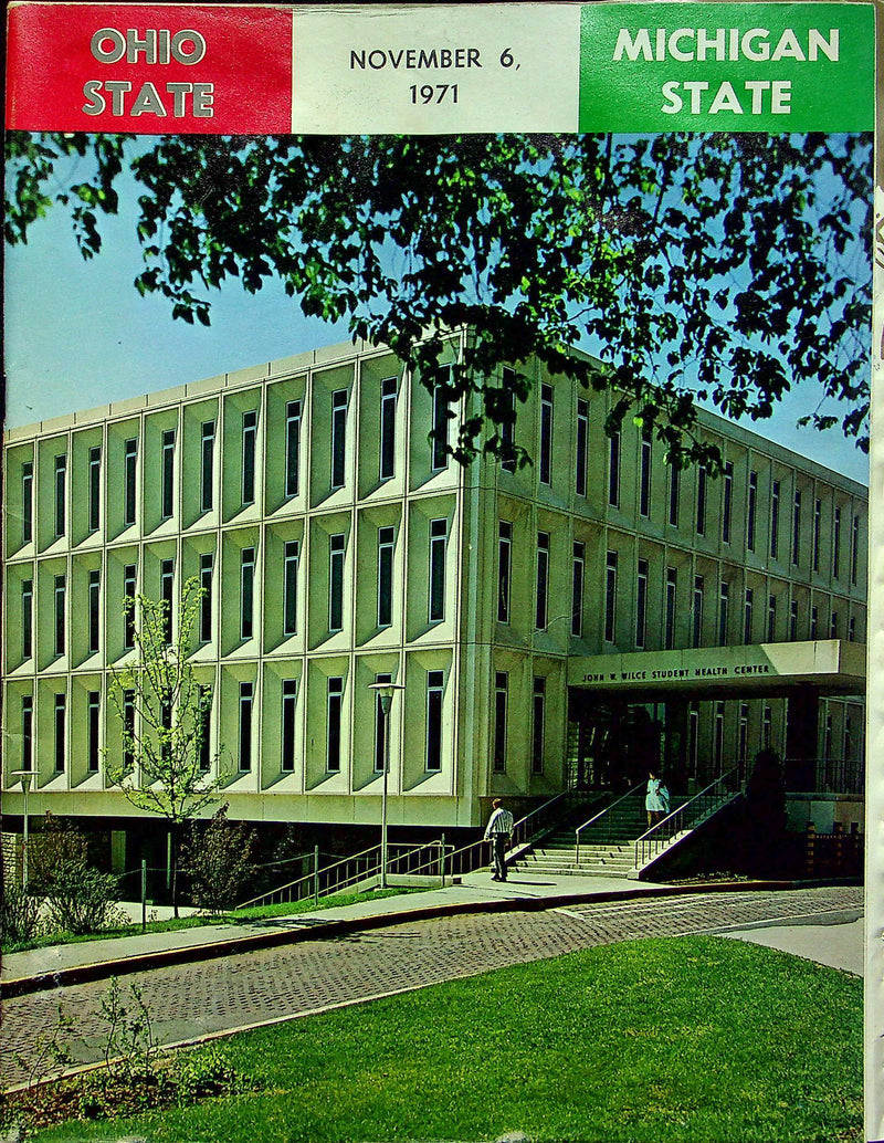 Ohio State Buckeye Football Program Nov 6 1971 Vs. Michigan State Spartans