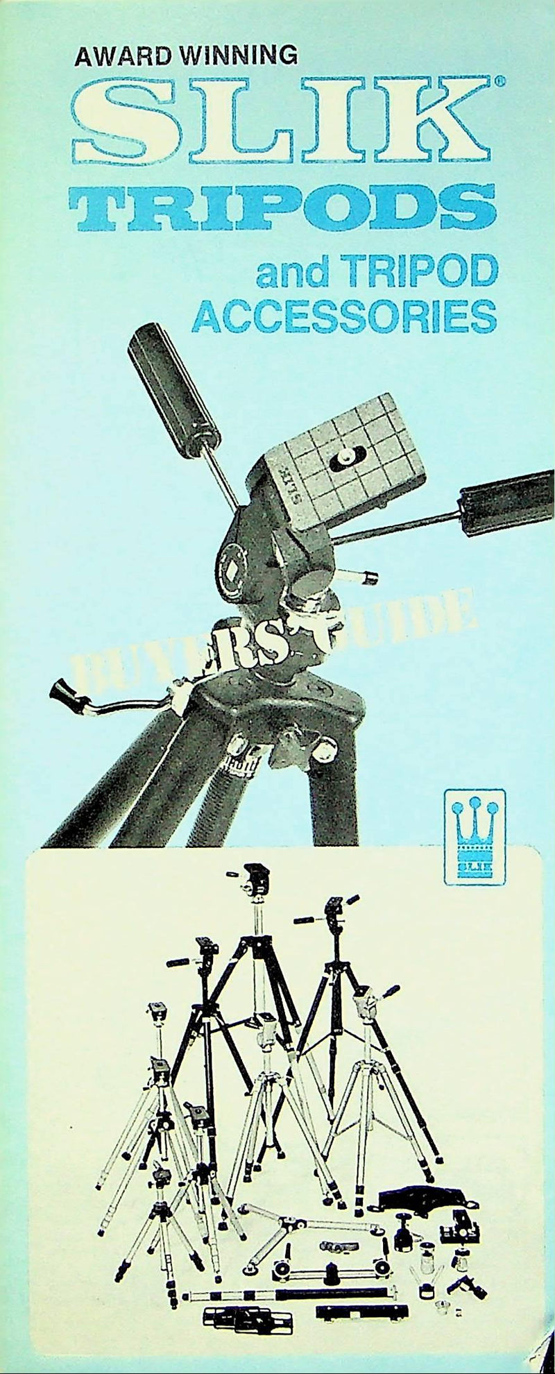 1970s Slik Photo Video Accessories Brochure System Tripods S101, 103, 104 & More