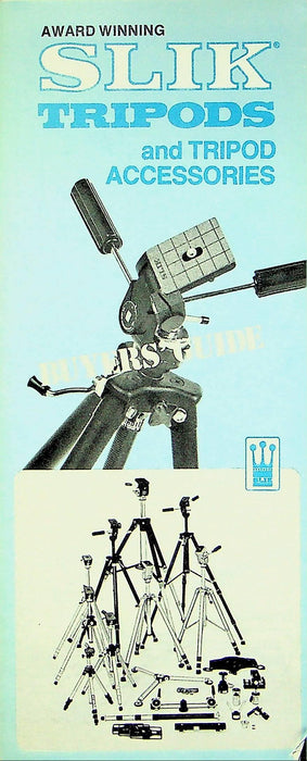 1970s Slik Photo Video Accessories Brochure System Tripods S101, 103, 104 & More