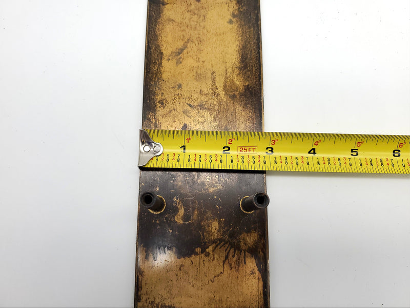 Von Duprin 880EO R Exit Trim Plate For 88 & 880 Exit Devices Polished Brass NOS