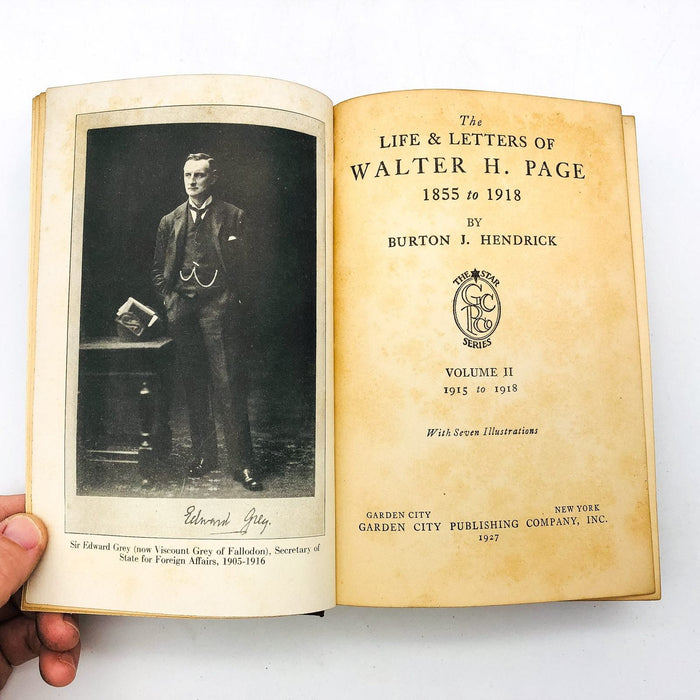 The Life & Letters Of Walter H. Page Hardcover Burton J. Hendrick 1927 Volume 2 7