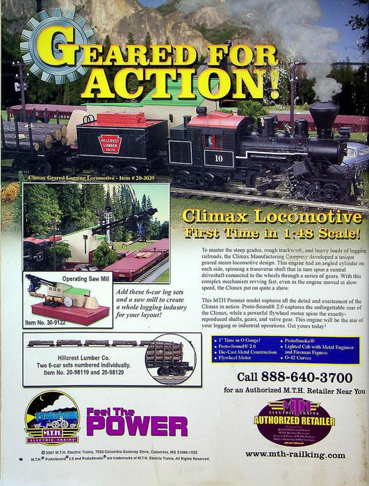 Classic Toy Trains Magazine May 2001 Vol 14 No 4 Lionel & MTH 4-4-2s Showdown