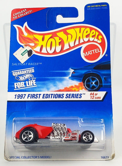 Hot Wheels 1997 Red Salt Flat Racer First Editions 4/12 16673 1