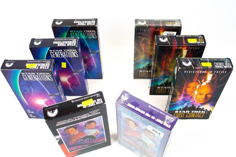 Lot of 8 Star Trek First Contact, Generations, Star Trek 4 The Voyage Home VHS 2