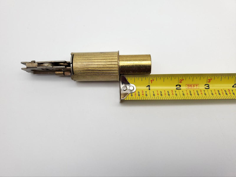 2x Falcon Deadbolt Latches 2-3/8" BS 1" Throw Drive-In Brass For D Series NOS