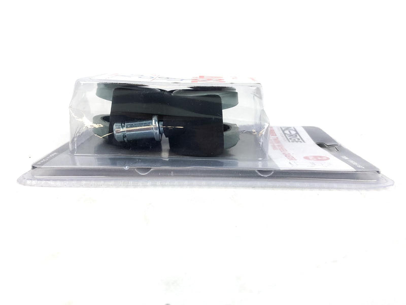 Rubber Twin Wheel Casters 7/16" Stem 1-9/16" Wheel Norge #10026187 (2pk)