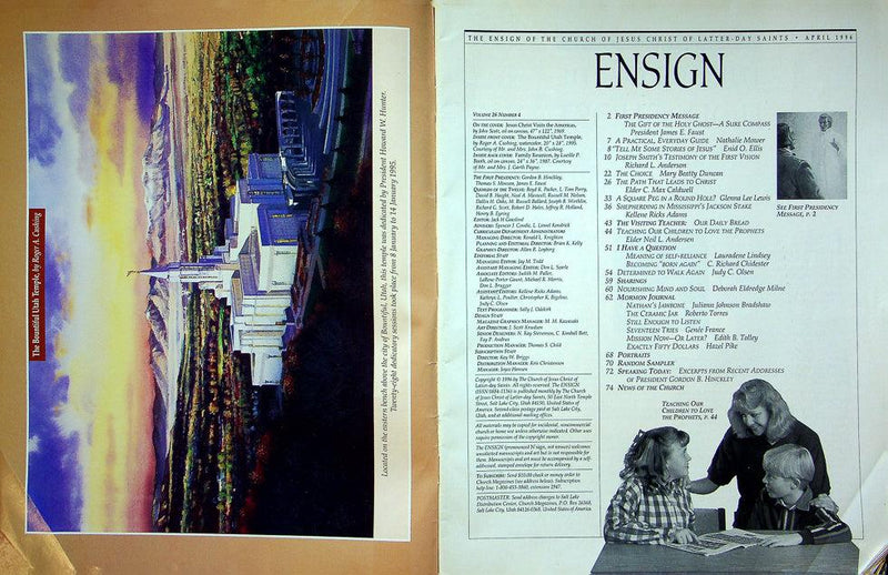Ensign Magazine April 1996 Vol 26 No 4 The Path That Leads To Christ 2