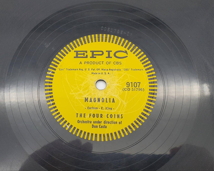 The Four Coins Story Untold / Magnolia Single Record Epic 1955 9107 3