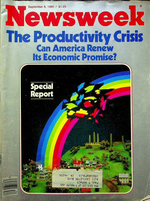 Newsweek Magazine September 8 1980 American Productivity Crisis Recession Carter 1