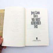 You Must Remember This Hardcover Joyce Carol Oates 1987 Family 1950s Korean Vet 7