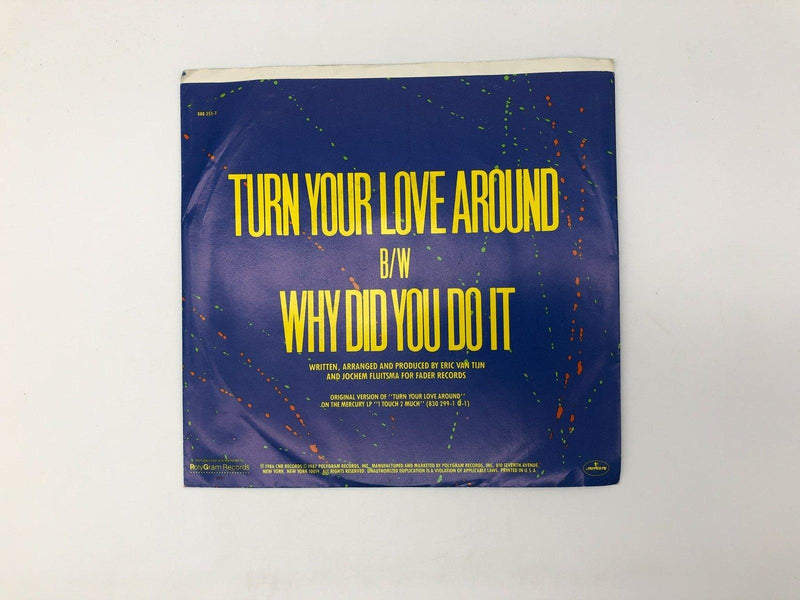 Mai-Tai Turn Your Love Around Record 45 RPM Single 888 355-7 Mercury 1986 Promo 2