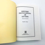 Lifetime Encyclopedia Of Letters Hardcover Harold E Meyer 1992 Professional 7