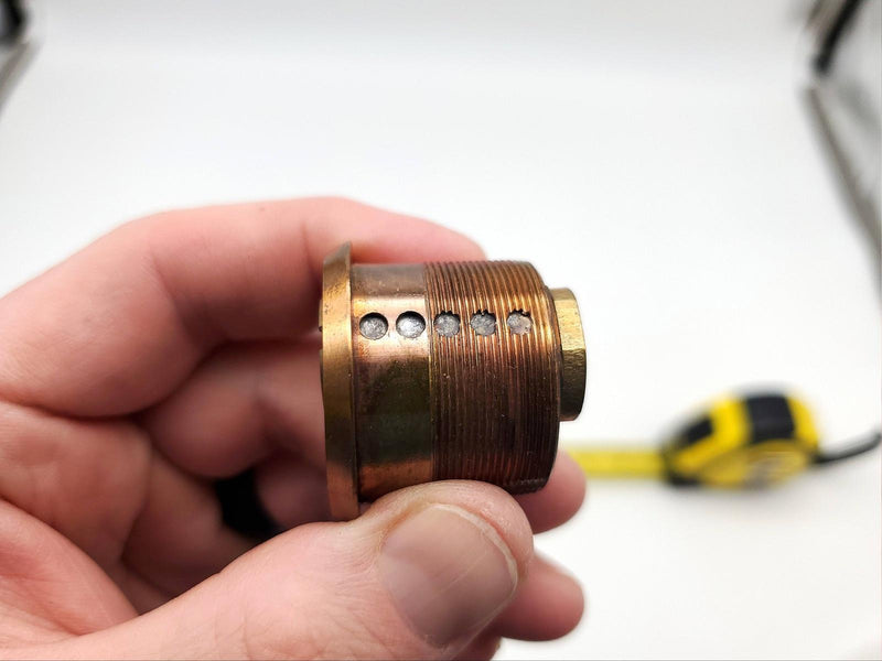 Schlage Mortise Lock Cylinder 1" Length 20-001 F Keyway Satin Bronze 612 NOS