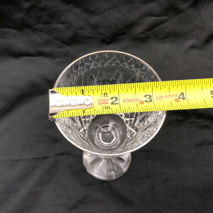 1ct Waterford Crystal Wine Goblet Lismore Pattern 8-3/8" Signed Signature Glass