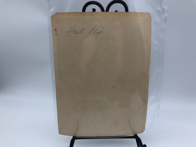 Original Harold Lloyd Headshot Photograph Signature Autograph Speedy Film 8x10