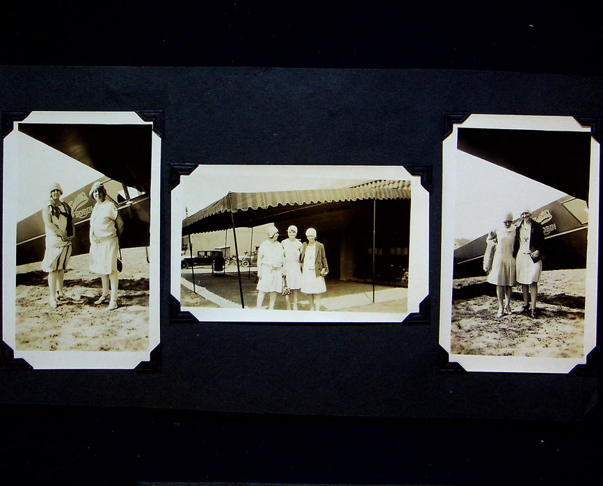 Curtis Robin Airplane Photographs 1920s Flapper Girls Roaring 20s Original Pics