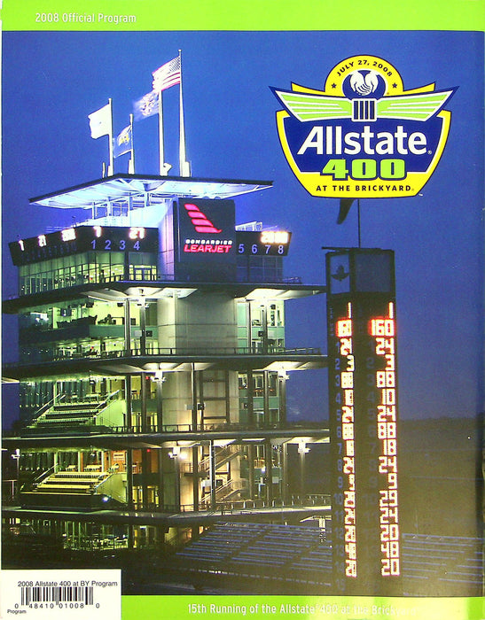 Allstate 400 At The Brickyard Official Program July 27 2008 Nascar W Ticket Stub