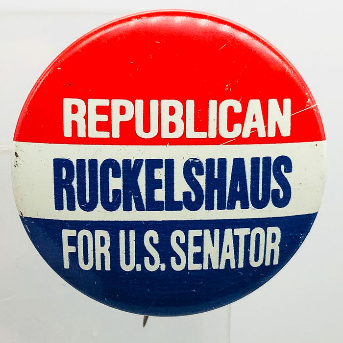 Republican Ruckelshaus US Senator Button Pinback 1.25" Indiana Politics Campaign