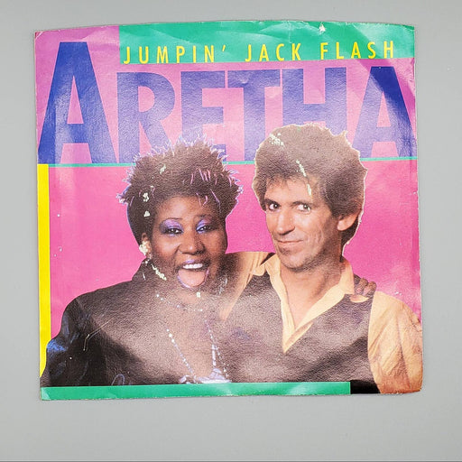 Aretha Franklin Jumpin' Jack Flash Single Record Arista 1986 Clear Vinyl 1