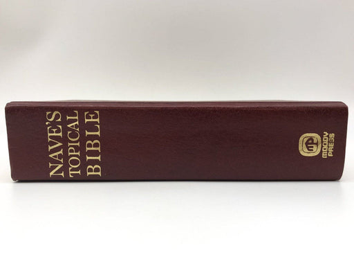 Nave's Topical Bible Orville J Naive 1974 Moody Press Hardcover Red Revised 1