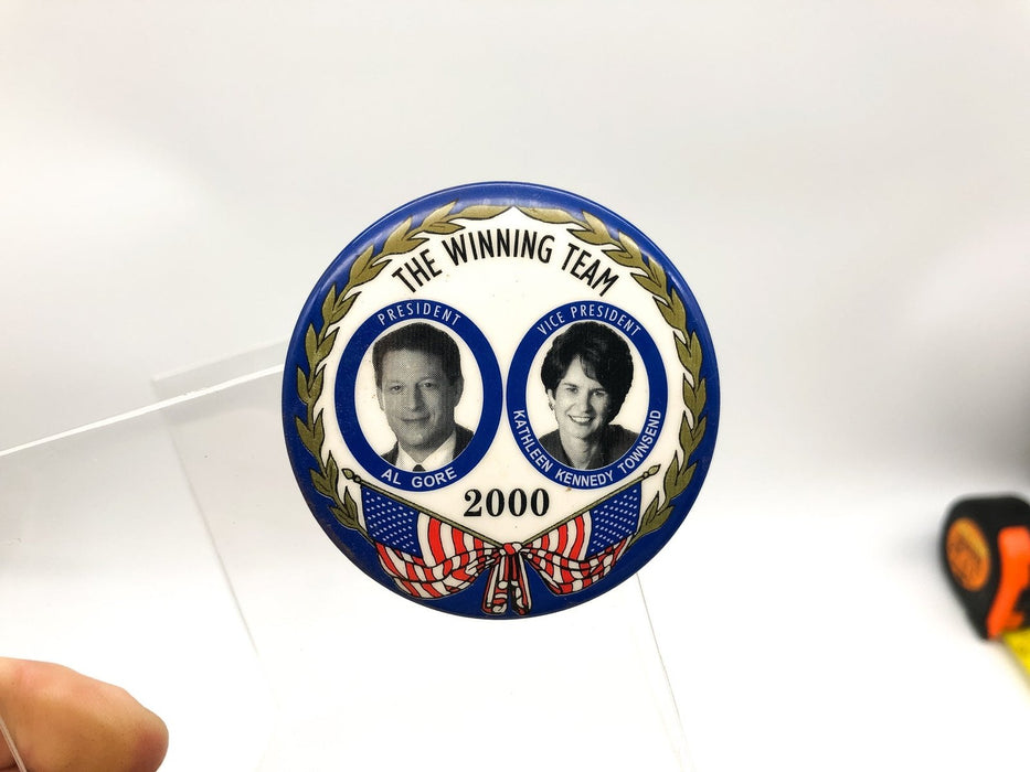 Al Gore Pinback Button 2000 Presidential Canidate Kathleen Kenney Townsend 2