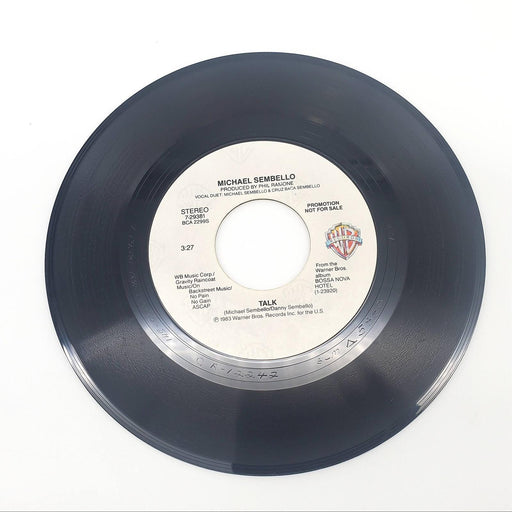 Michael Sembello Talk Single Record Warner Bros 1983 7-29381 PROMO 2