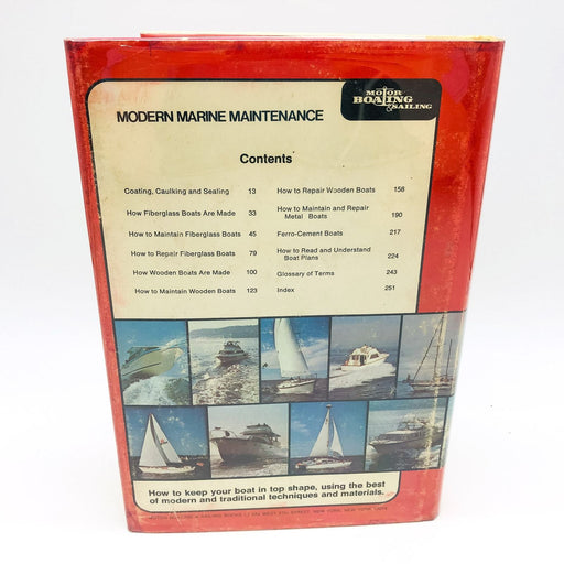 Modern Marine Maintenance HC John Duffett 1973 Ships Boats Sailboats 1st Edition 2