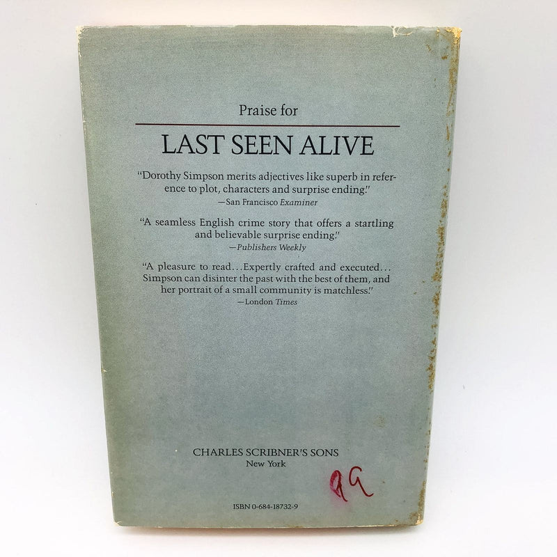 Dead On Arrival Hardcover Dorothy Simpson 1987 Twins Brothers Murder 1st Edition 2