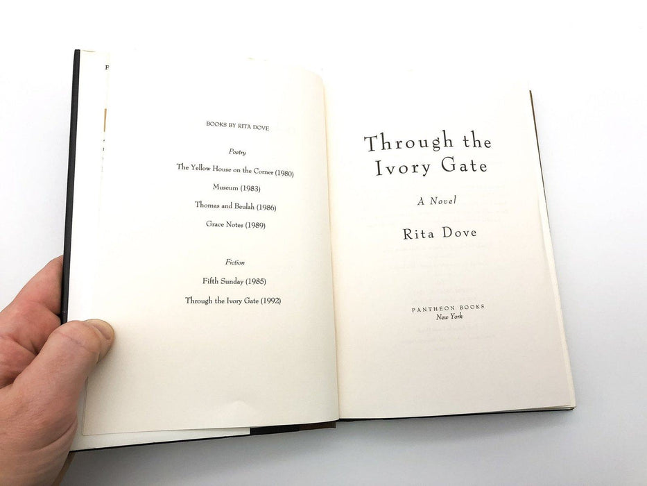 Through The Ivory Gate Rita Dove 1992 Pantheon First Edition Hardcover 7