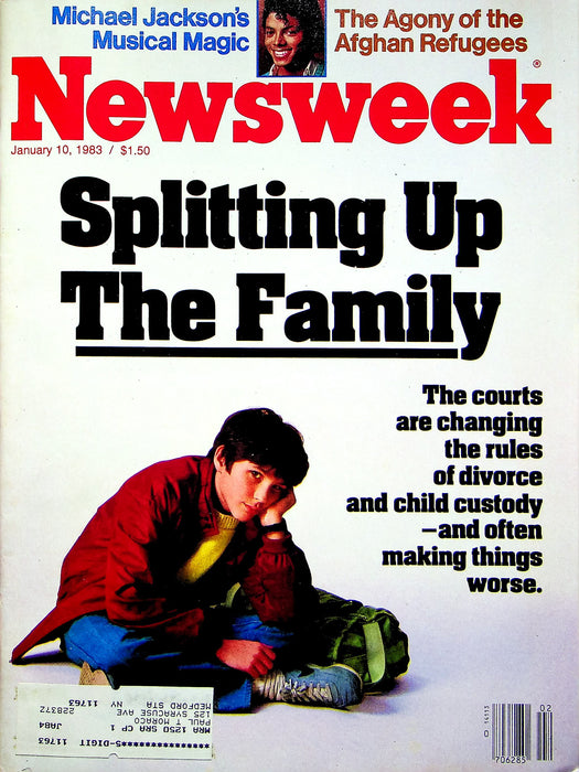 Newsweek Magazine January 10 1983 Michael Jackson American Divorce Afghan Exiles