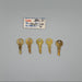 5x Yale RB9883 Key Blanks F9L Keyway Solid Brass 4 Pin NOS 3